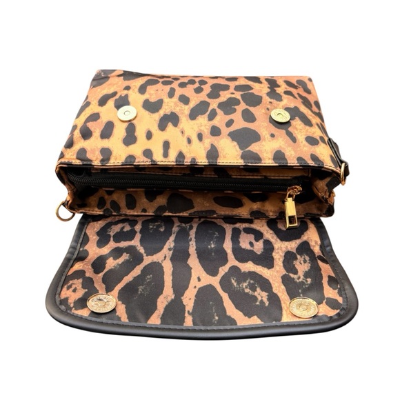 NWOT ‘Ahdorned’ New York Boutique Leopard Top Handle Satchel Handbag - Picture 4 of 10